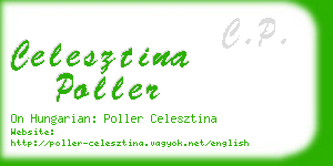 celesztina poller business card